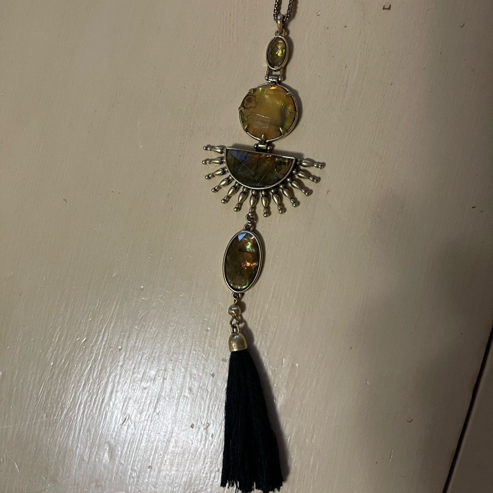 Lucky brand, multi tiered adjustable pendant